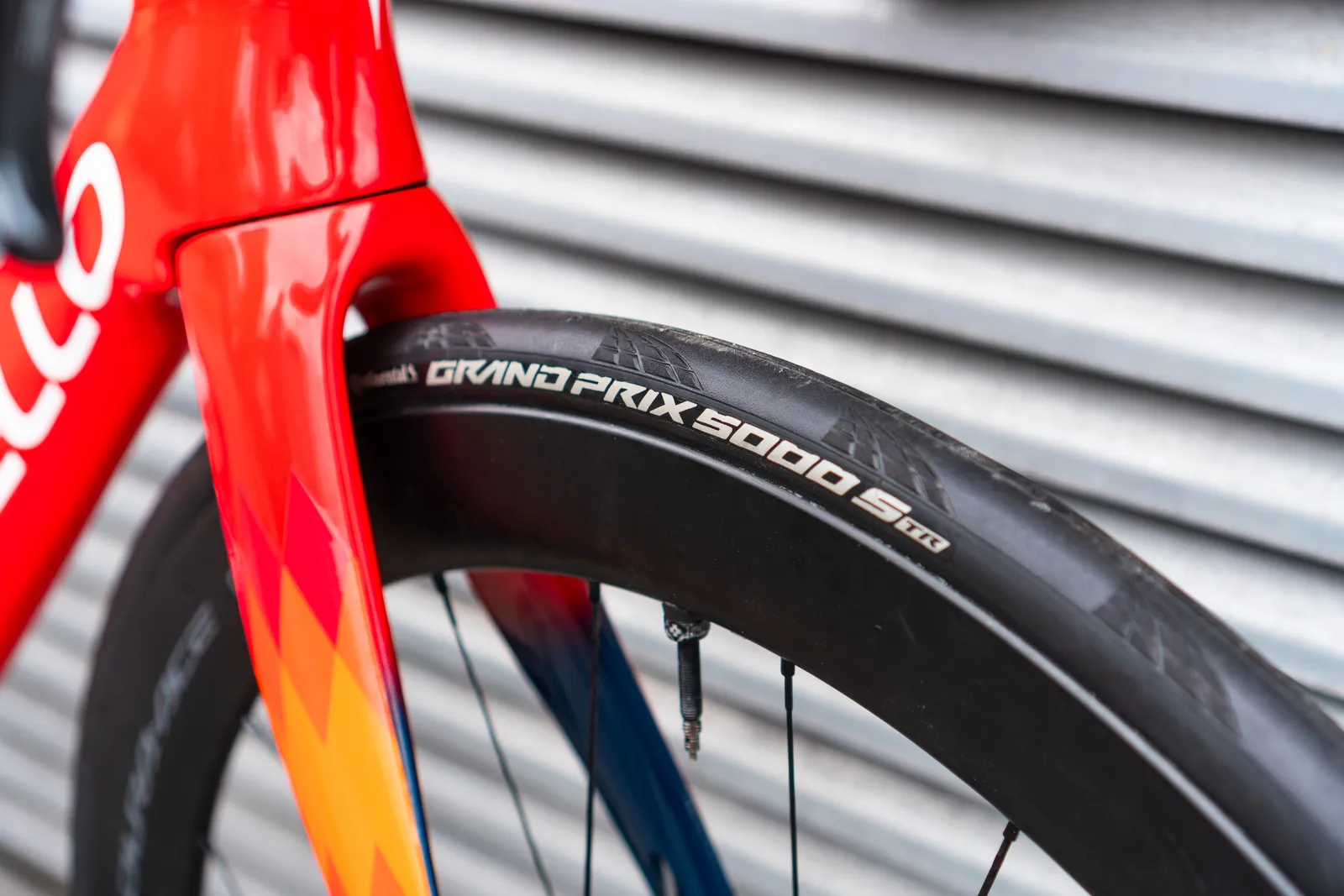 Continental GP5000 S TR tyre on Egan Bernal